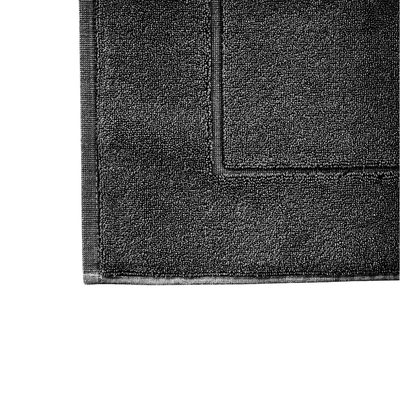 Alfombra de baño de algodón Zoco Home |  Negra, 50 x 85 cm