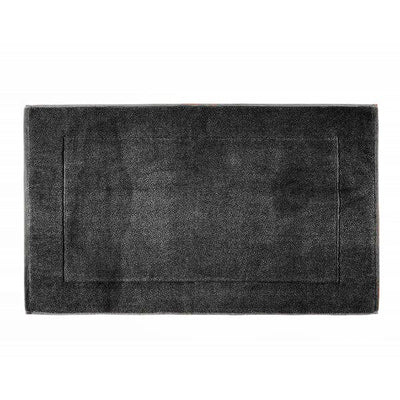 Alfombra de baño de algodón Zoco Home |  Negra, 50 x 85 cm