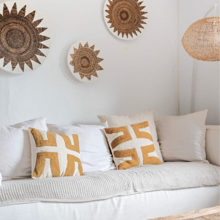 Zoco Home Home decor Cotton Cushion | Camel Ivory 45x45cm