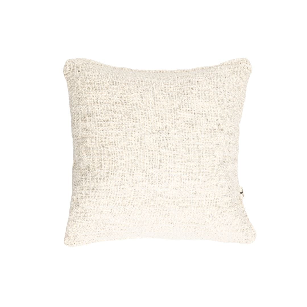 Zoco Home Textiles / Pillows Cotton Cushion Plain | White | 50x50cm