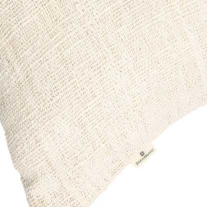 Zoco Home Textiles / Pillows Cotton Cushion Plain | White | 50x50cm