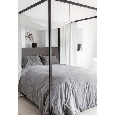 Zoco Home - Copripiumino in cotone | Grigio chiaro