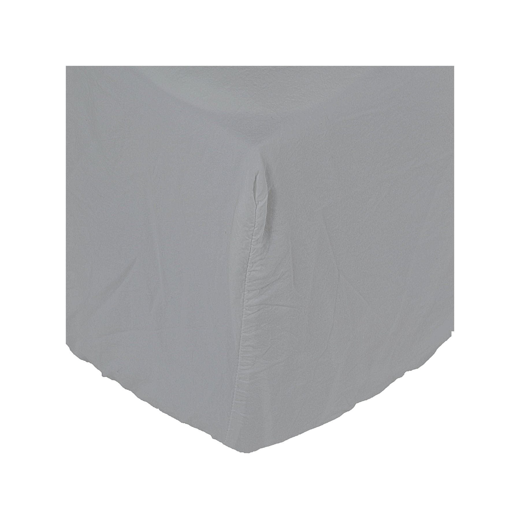 Zoco Home Decor/Textile Cotton Fitted Sheet | Light Grey