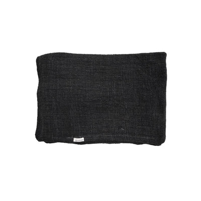 Zoco Home Decor/Textile Cotton Hand Woven Bed Cover  | Black 270x270cm