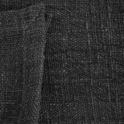 Zoco Home Decor/Textile Cotton Hand Woven Bed Cover  | Black 270x270cm