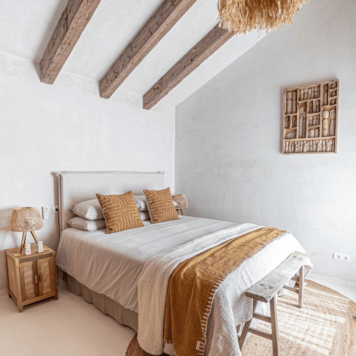 Zoco Home Cotton Hand Woven Bed Cover  | Off-White 270x270cm