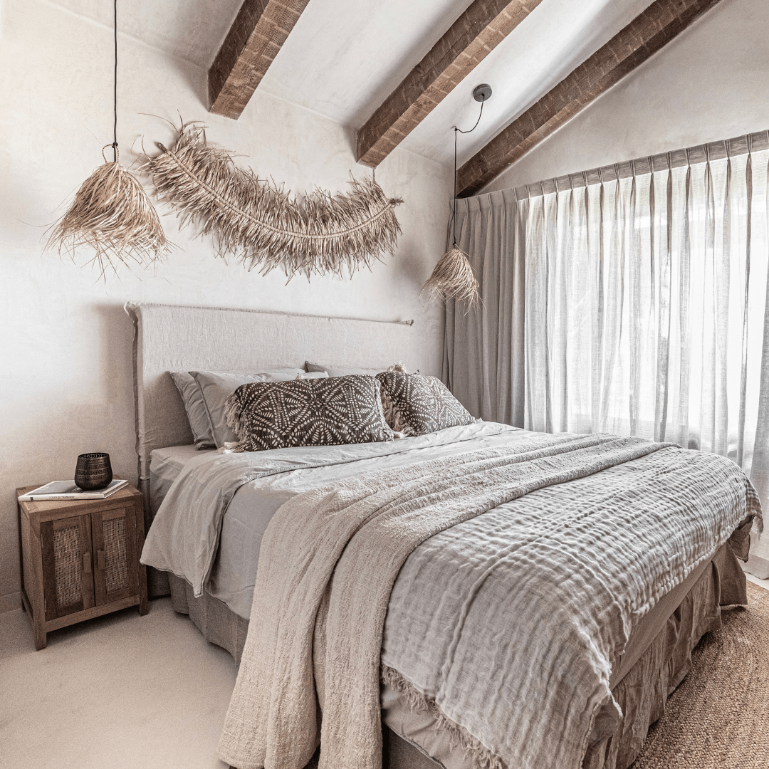 Zoco Home Cotton Hand Woven Bed Cover  | Off-White 270x270cm