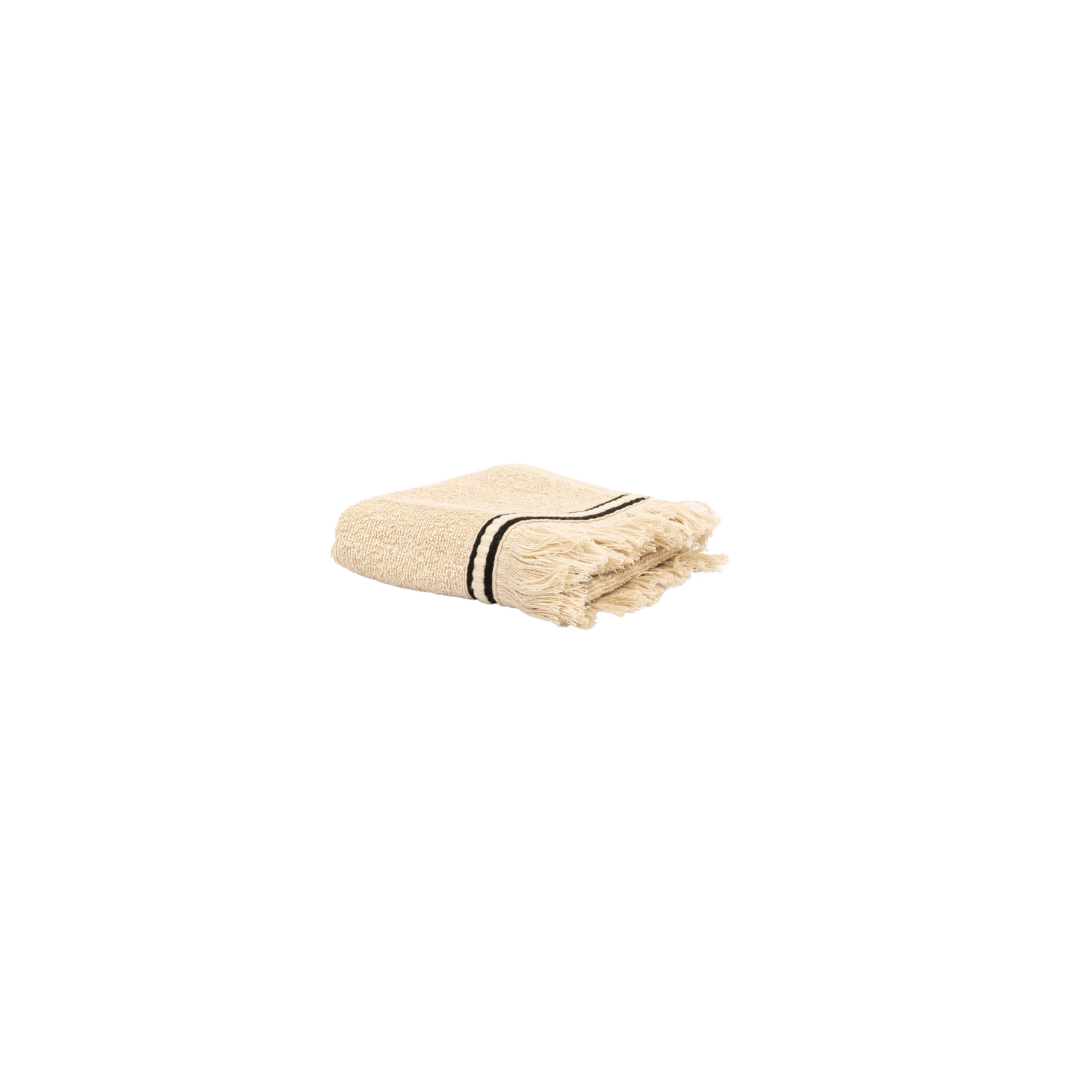 Zoco Home Textile Cotton Linen Towel | Sand 30x50cm