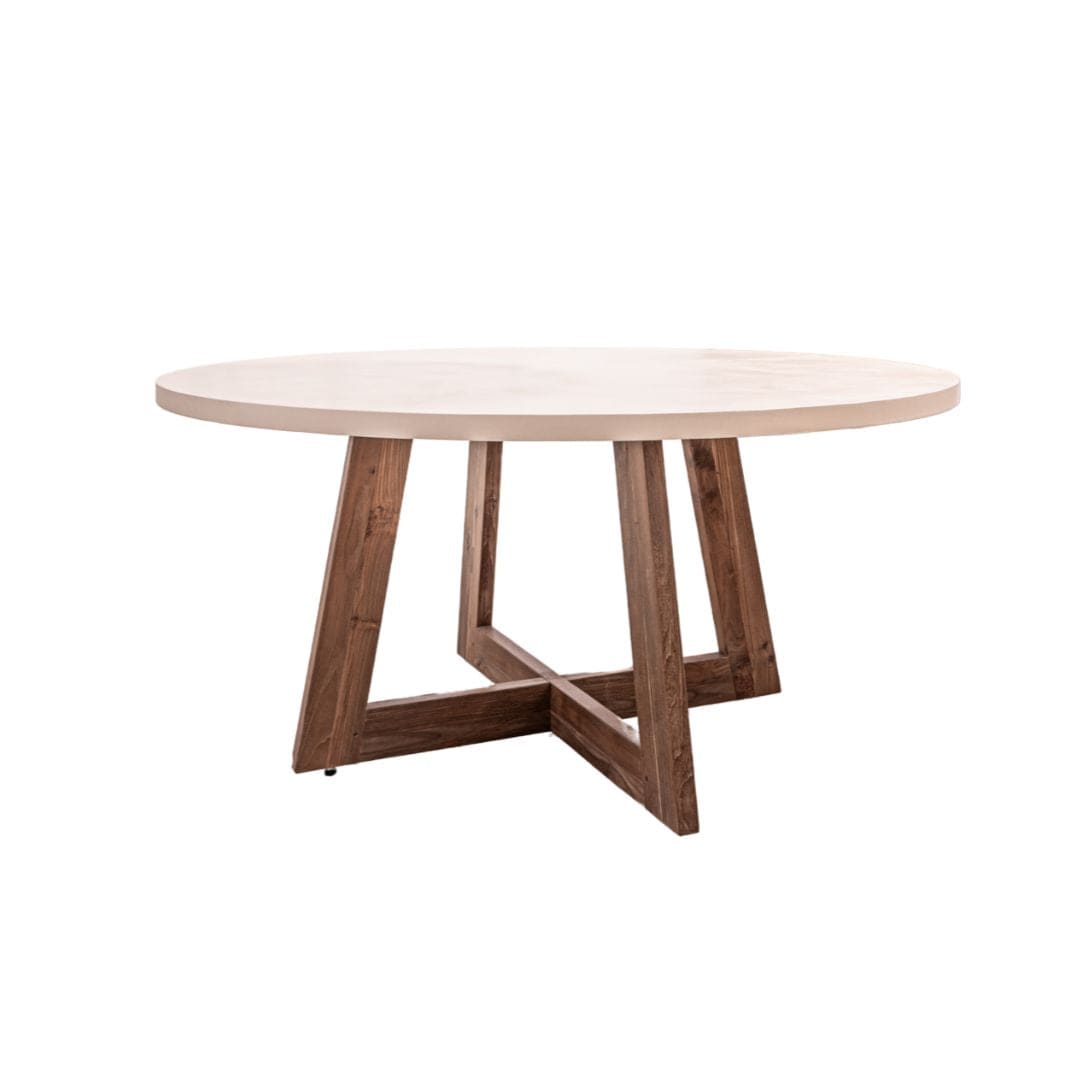 Zoco Home Furniture/Table Dara Microcement Dining Table | 120cm | Sand