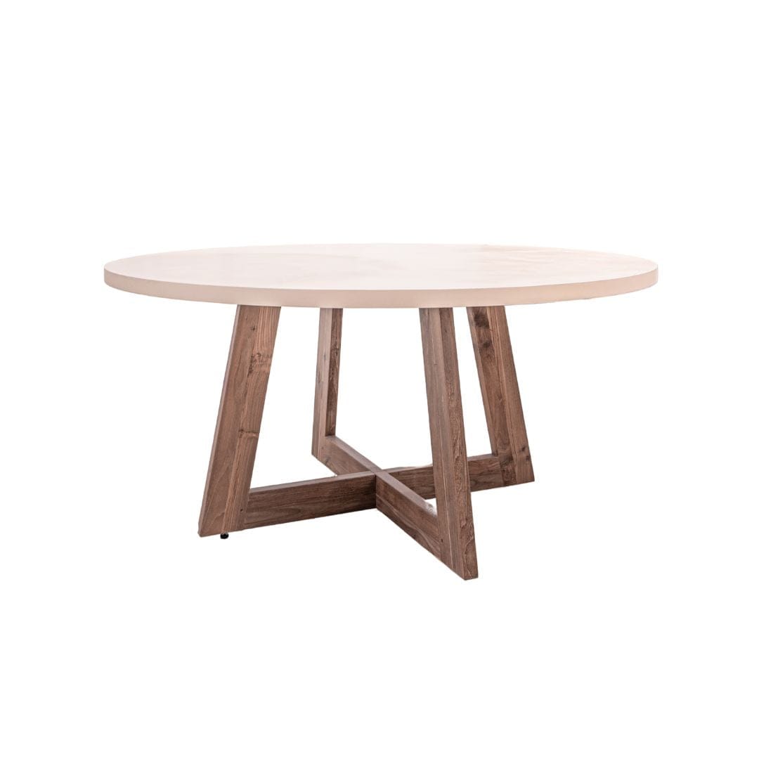 Zoco Home Furniture/Table Dara Microcement Dining Table | 120cm | Sand