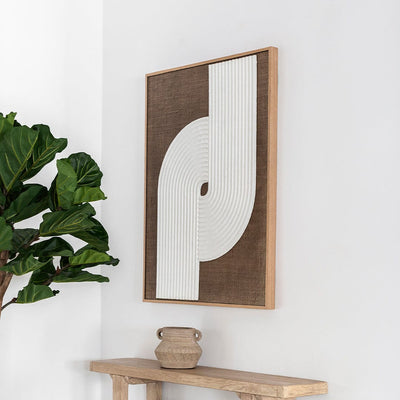 Zoco Home Decor/Accessories/Wall Dawn Wall Art | Brown & White