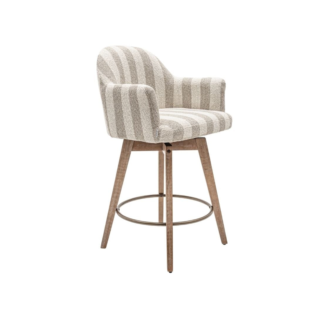 Zoco Home Furniture/Chair/Bar Stool Elira Bar Stool Stripes | 60.5x55.5x95cm