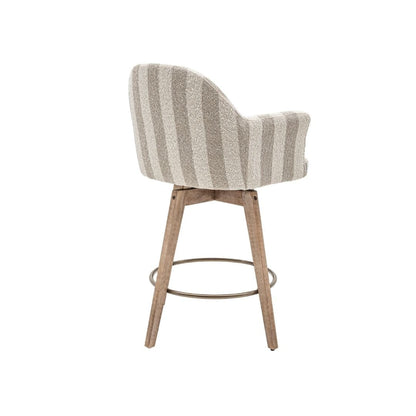 Zoco Home Furniture/Chair/Bar Stool Elira Bar Stool Stripes | 60.5x55.5x95cm