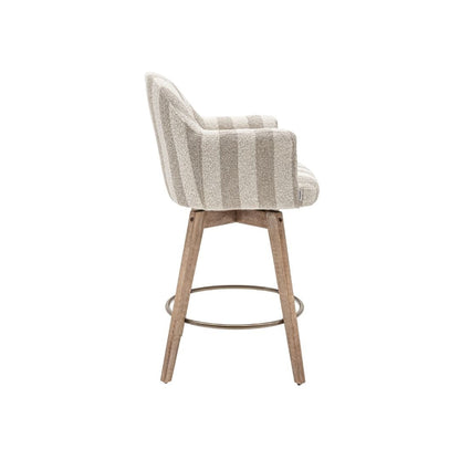 Zoco Home Furniture/Chair/Bar Stool Elira Bar Stool Stripes | 60.5x55.5x95cm