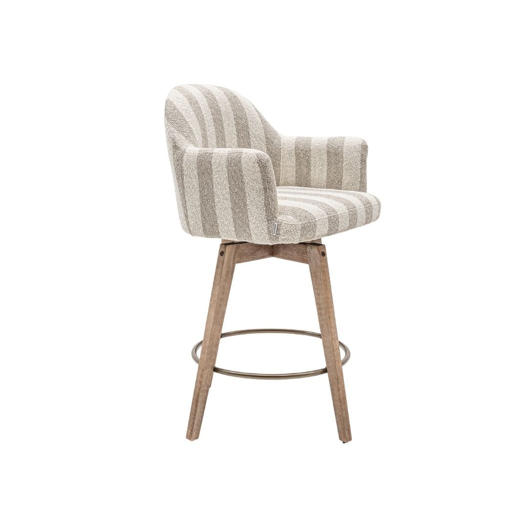 Zoco Home Furniture/Chair/Bar Stool Elira Bar Stool Stripes | 60.5x55.5x95cm