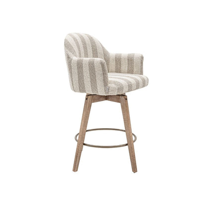 Zoco Home Furniture/Chair/Bar Stool Elira Bar Stool Stripes | 60.5x55.5x95cm