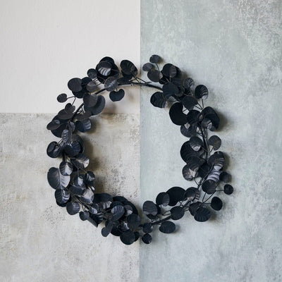 Zoco Home Decor/Christmas Eucalyptus Wreath | Black 46cm