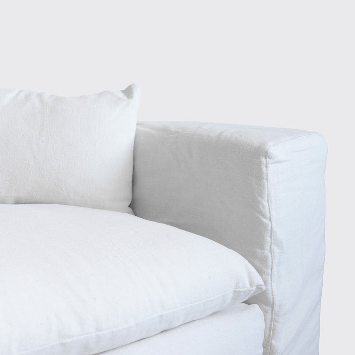 Zoco Home Furniture Extra Cover Ibiza Haven Linen Corner Sofa | 270x105/270x70cm