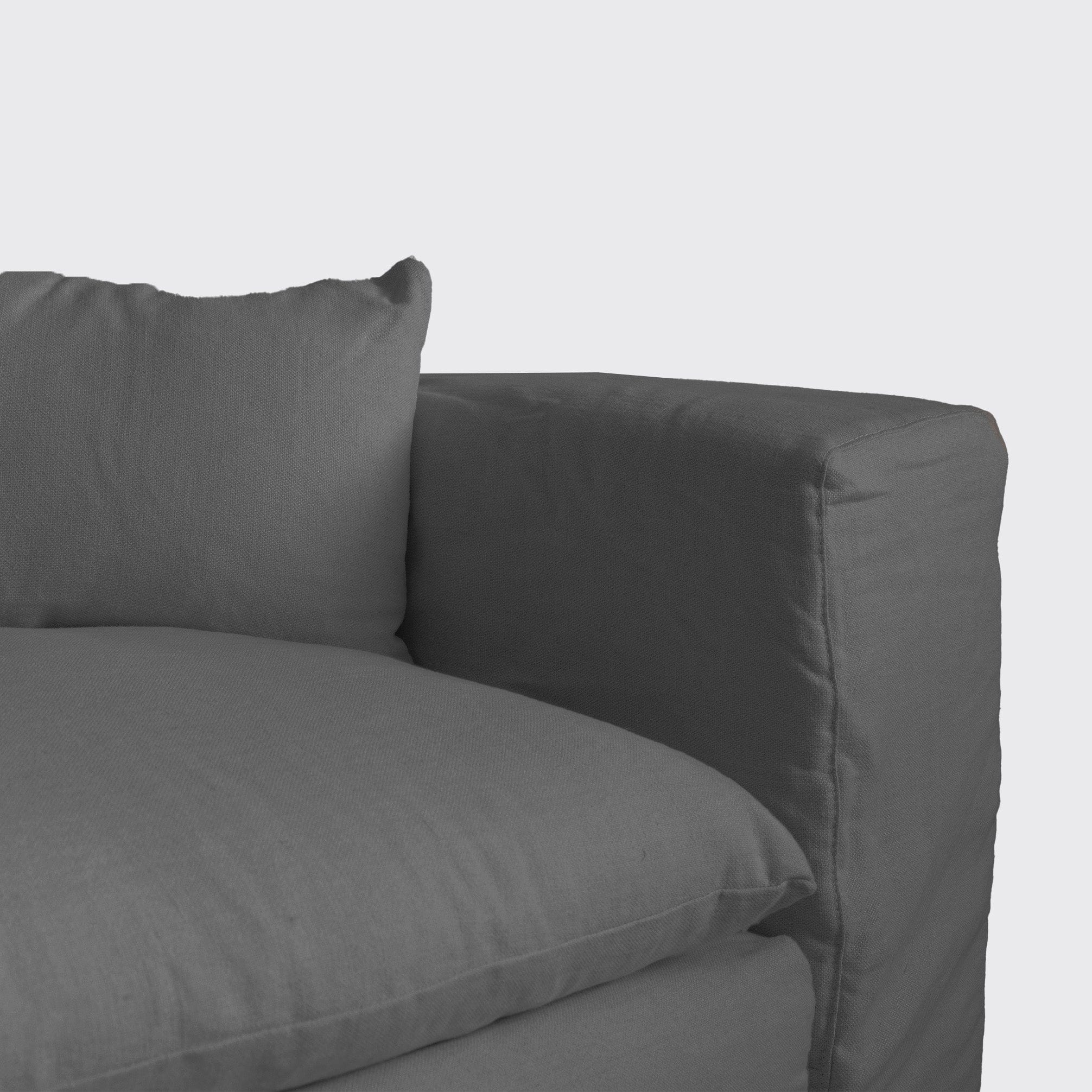 Zoco Home Furniture Extra Cover Ibiza Haven Linen Corner Sofa | 270x105/270x70cm