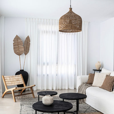 Zoco Home : pantalla de lámpara «Fish Trap» | Marrón, 50 cm