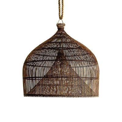 Zoco Home : pantalla de lámpara «Fish Trap» | Marrón, 50 cm