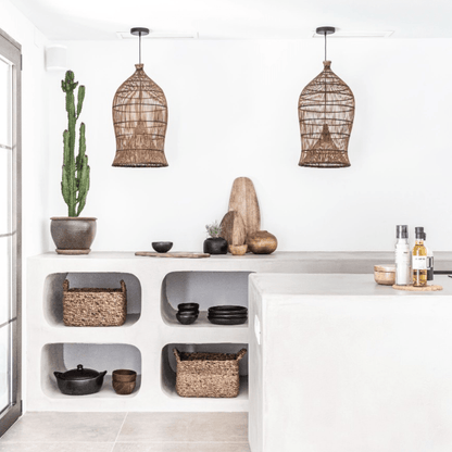 Zoco Home Decor/Lighting Fish Trap Lampshade | Brown