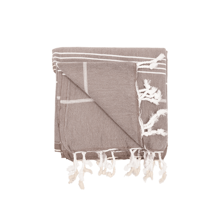 Zoco Home Textiles Fouta Stripe Towel | Brown 90x175m