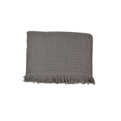 Zoco Home Decor/Textile Fouta Throw | Dark Grey 125x180cm