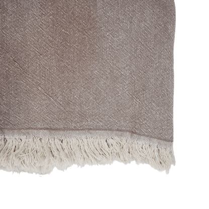 Zoco Home Decor/Textile Fouta Throw | Double-Sided | Brown 135x185cm