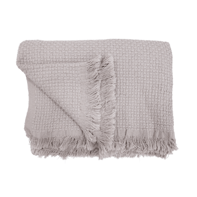 Zoco Home Fouta-plaid | Lichtgrijs 130x200 cm