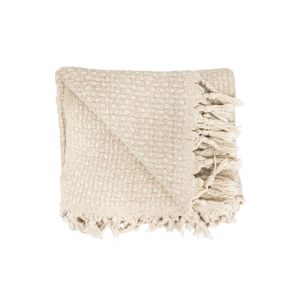 Zoco Home Decor/Textile Fouta Throw | Natural | 125x195 cm