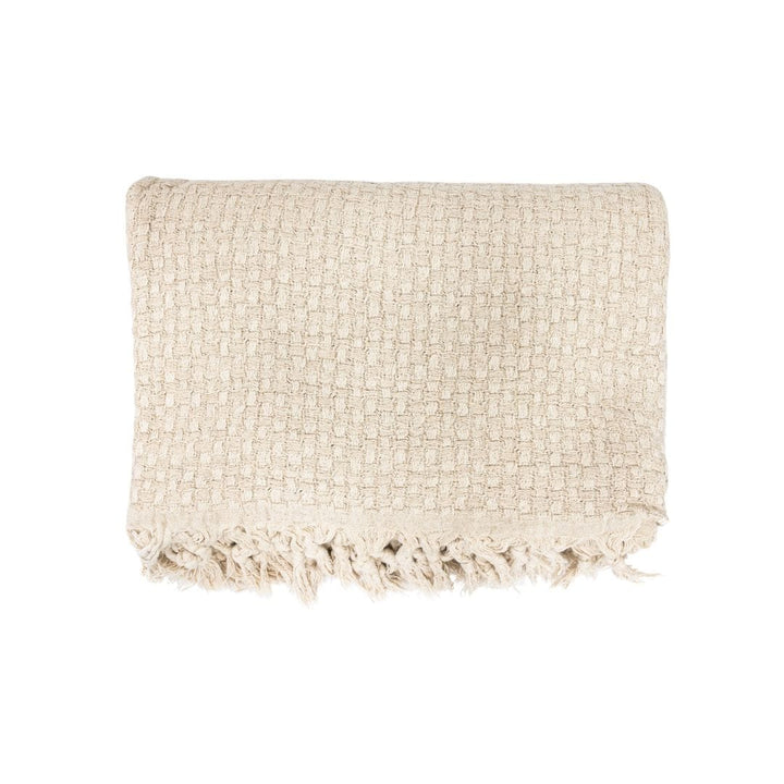 Zoco Home Textiles Fouta Throw | Natural | 125x195 cm