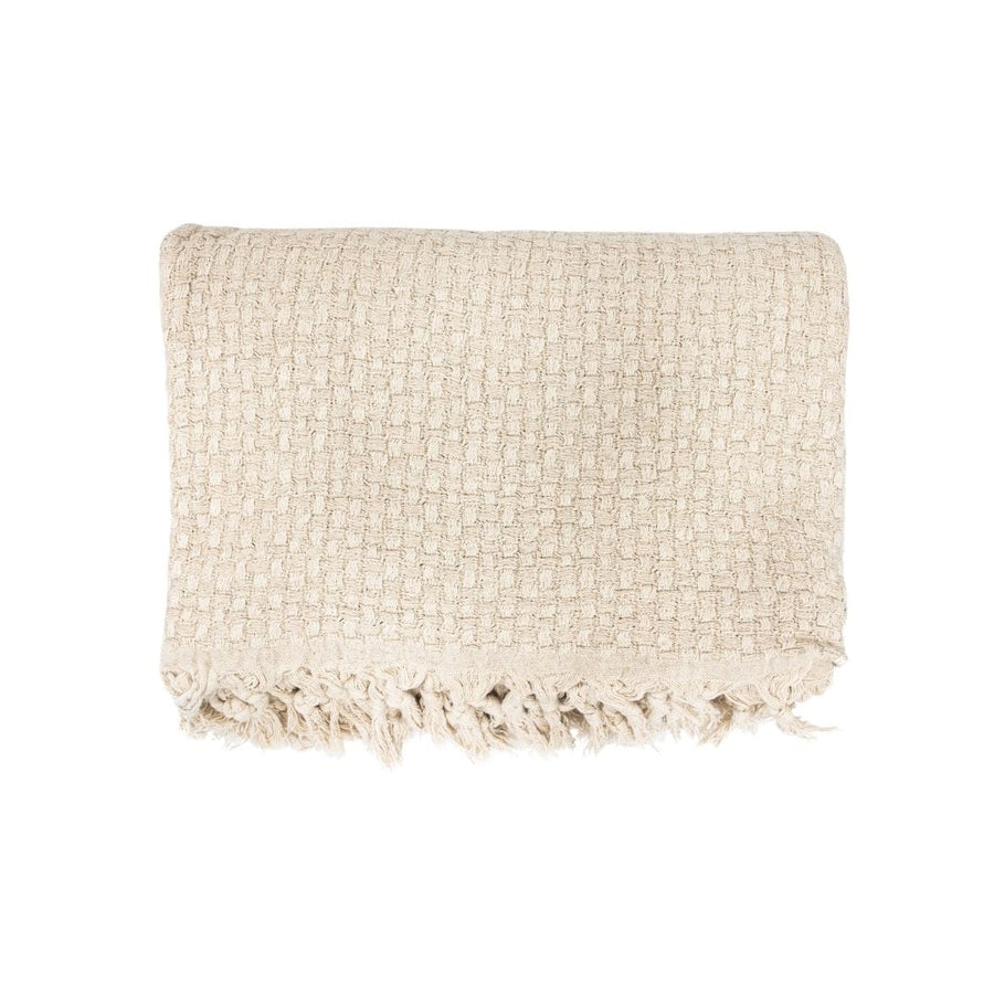 Zoco Home Textiles Fouta Throw | Natural | 125x195 cm