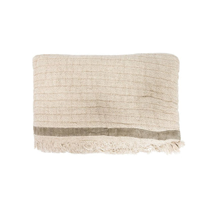 Zoco Home Decor/Textile Fouta Throw | Natural / Sand | 135x200cm