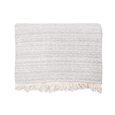 Zoco Home Decor/Textile Fouta Throw | Silver Grey 130x200cm