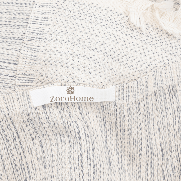 Zoco Home Textiles Fouta Throw | Silver Grey 130x200cm