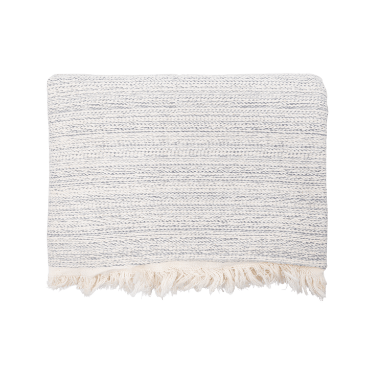 Zoco Home Textiles Fouta Throw | Silver Grey 130x200cm
