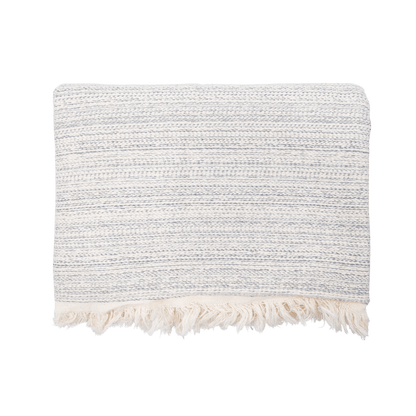 Zoco Home Textiles Fouta Throw | Silver Grey 130x200cm