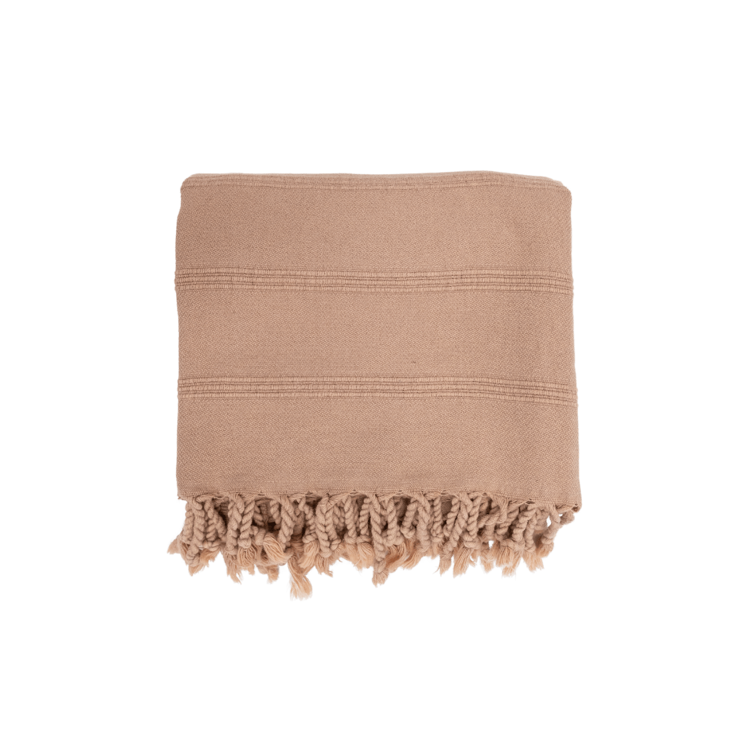 Zoco Home Textiles Fouta Towel | Stonewashed Beige 90x170cm