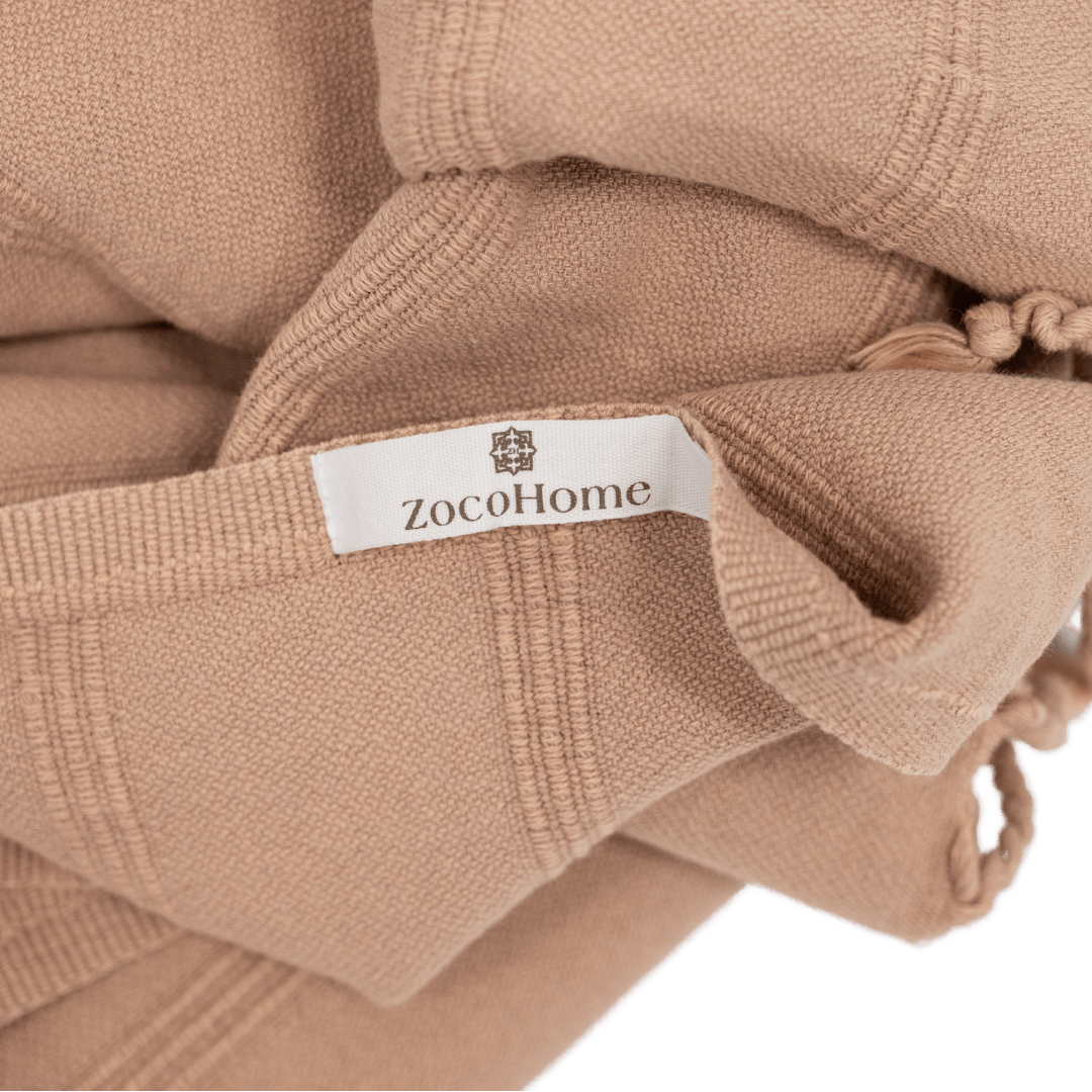 Zoco Home Textiles Fouta Towel | Stonewashed Beige 90x170cm