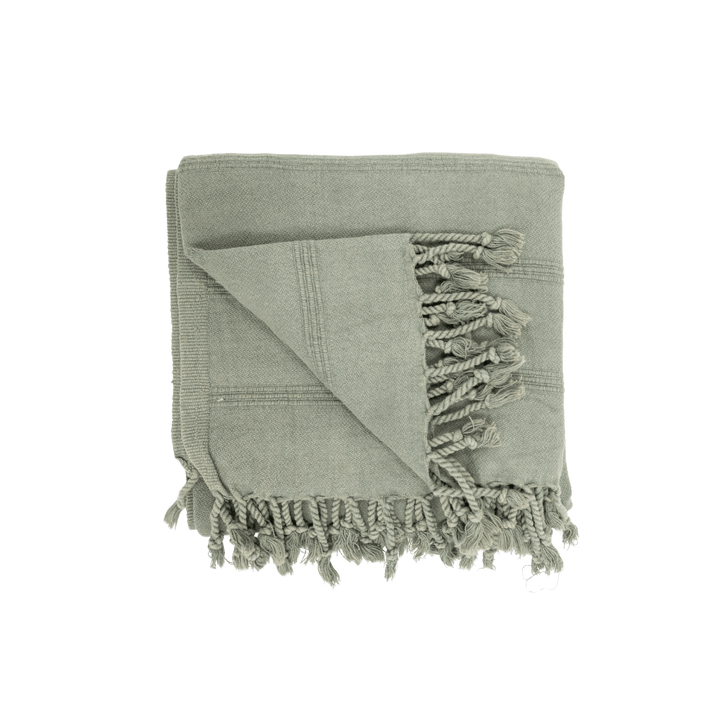 Zoco Home Textiles Fouta Towel | Stonewashed Green 90x170cm