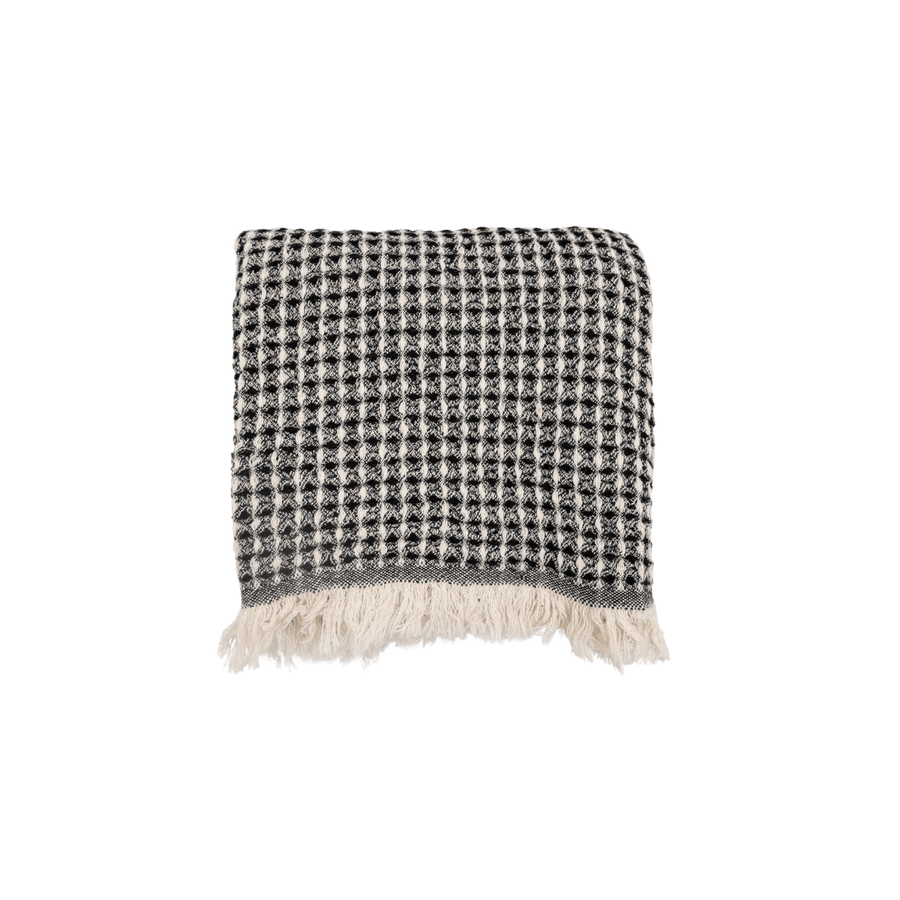 Zoco Home Fouta Waffle | Black 95x180cm