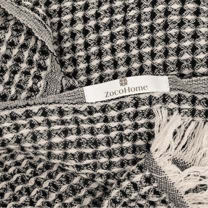 Zoco Home Decor/Textile Fouta Waffle | Black 95x180cm
