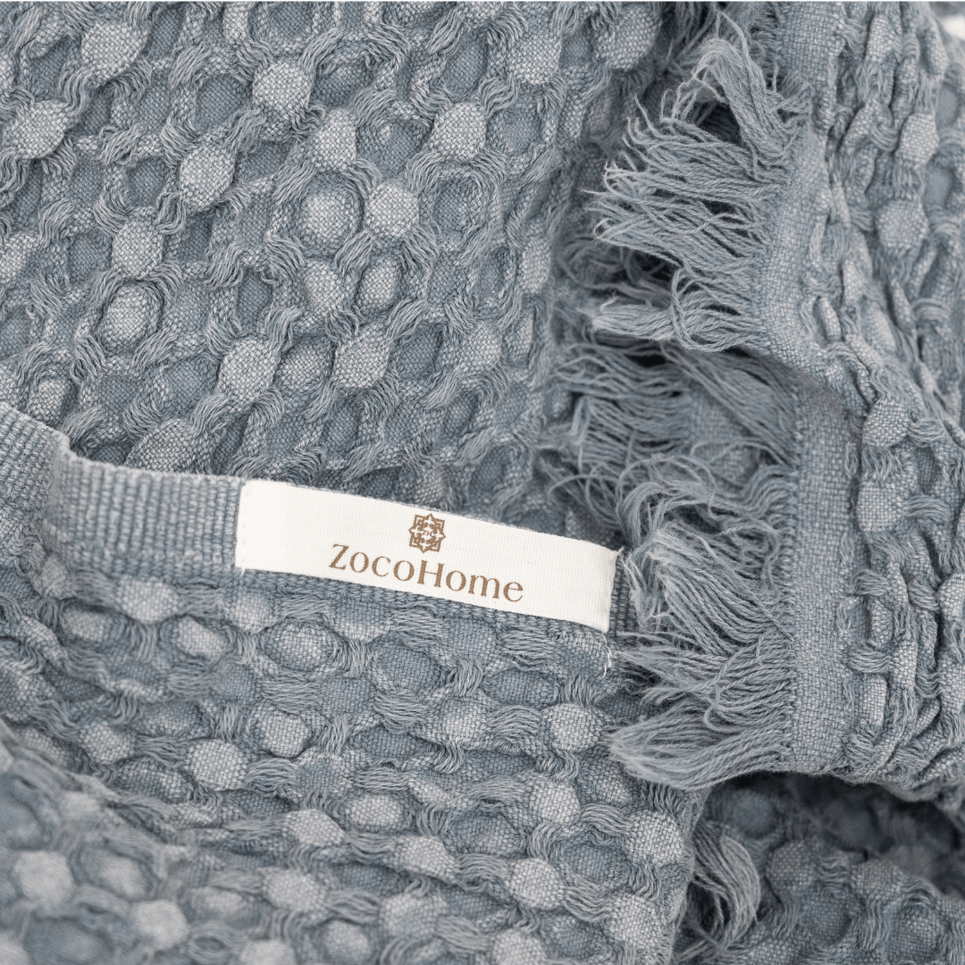 Zoco Home Decor/Textile Fouta Waffle | Blue 80x180cm