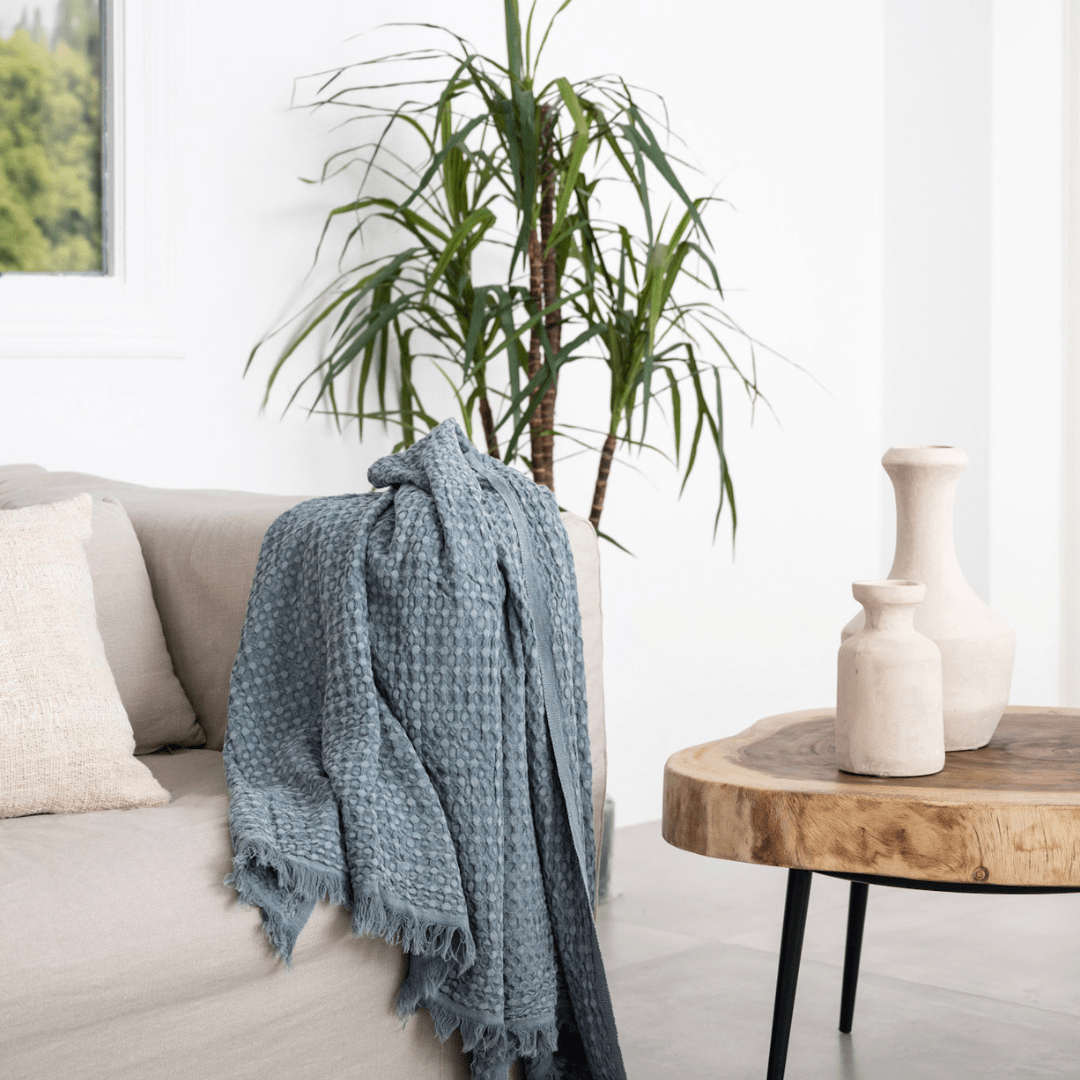 Zoco Home Decor/Textile Fouta Waffle | Blue 80x180cm