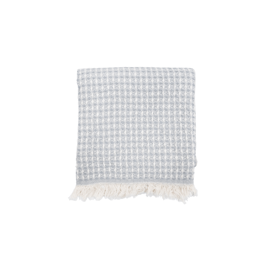 Zoco Home Towels Fouta Waffle | Light Grey 210x100cm