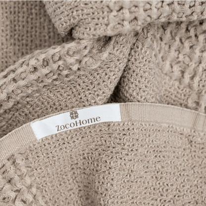Zoco Home Fouta Waffle Throw | Beige 125x185cm