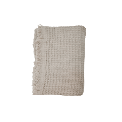 Zoco Home Decor/Textile Fouta Waffle Throw | Cream 120x180cm