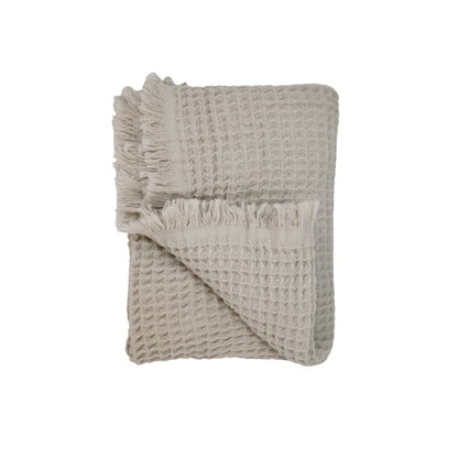 Zoco Home Decor/Textile Fouta Waffle Throw | Cream 120x180cm