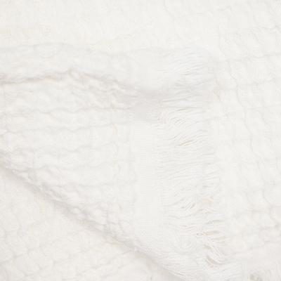 Zoco Home Decor/Textile Fouta Waffle Throw | White 120x180cm